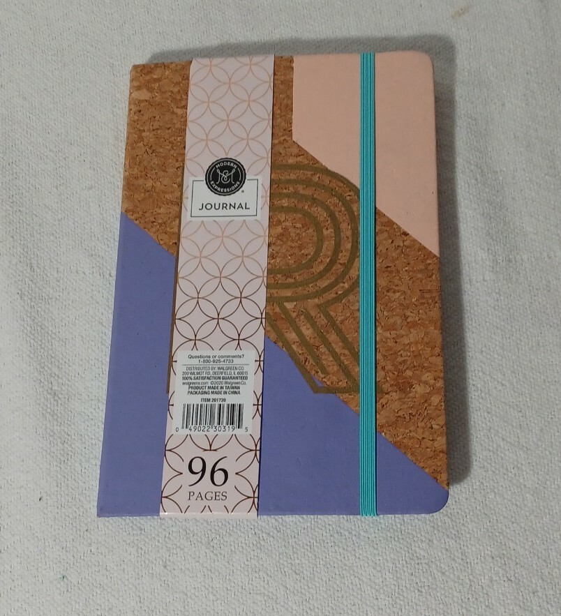 Modern Expressions Cork Journal, Diary, Notebook, Letter R, 5″x8″, 96 pages