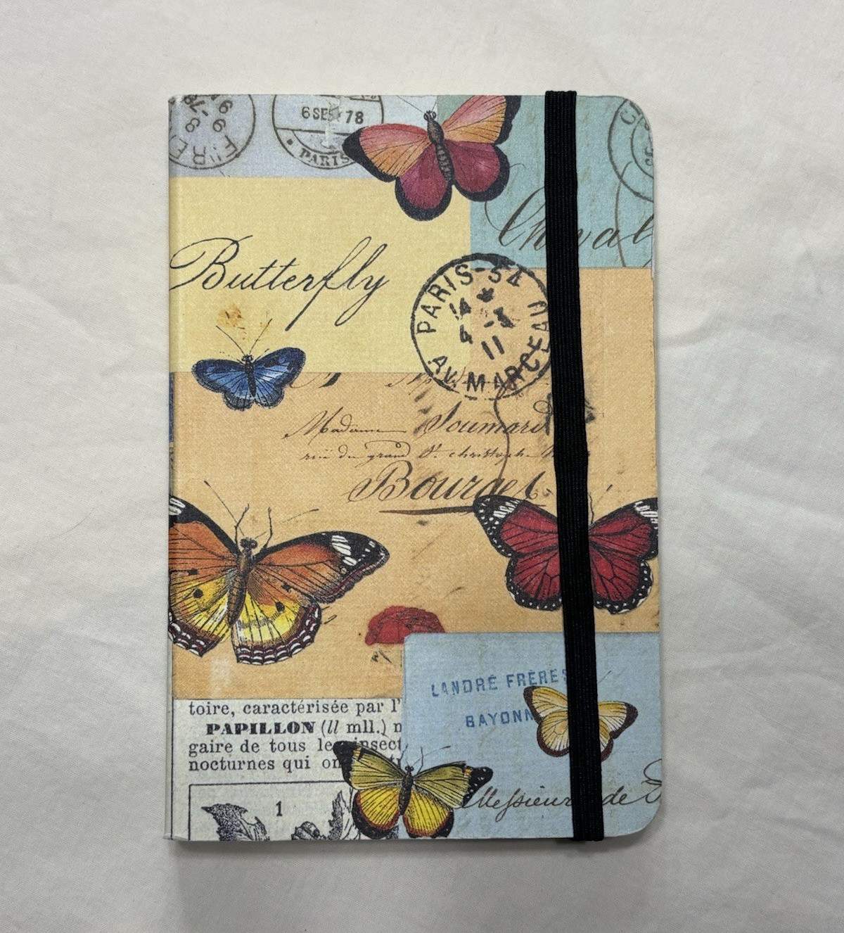Cavallini & Co. Illustrated Butterfly “Les Papillons” Lined Journal w/ Elastic