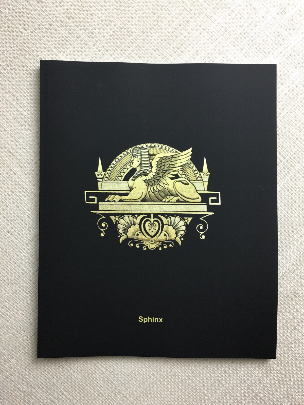 Singer Sphinx Sewing Machine Decal Notebook Large Composition Journal 8 x 10 in.
