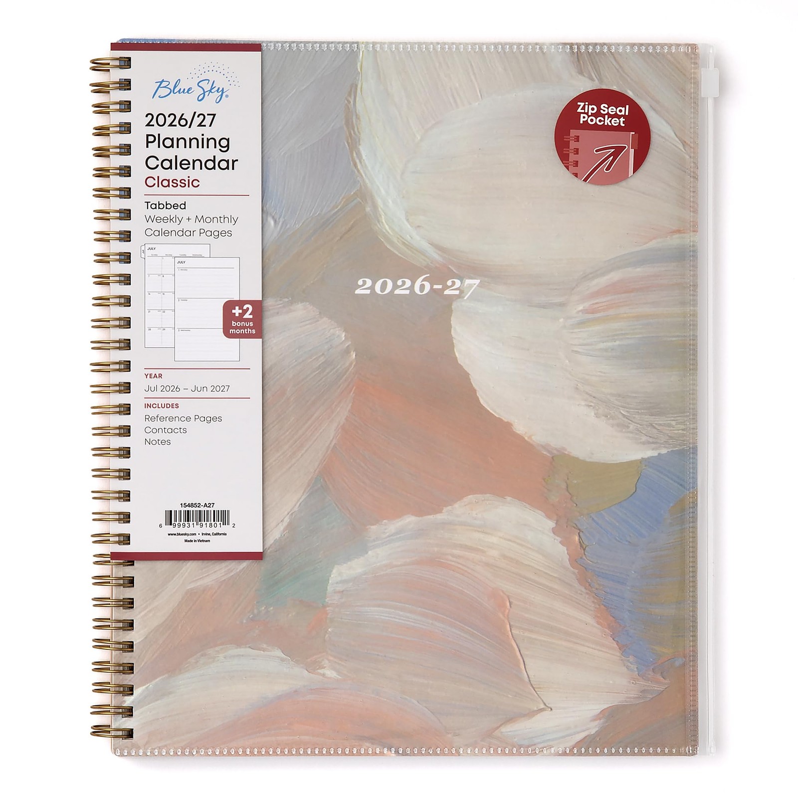 Academic Year Planner 2026-2027, 8.5″ x 11″, Wirebound, Flexible Cover – Stay