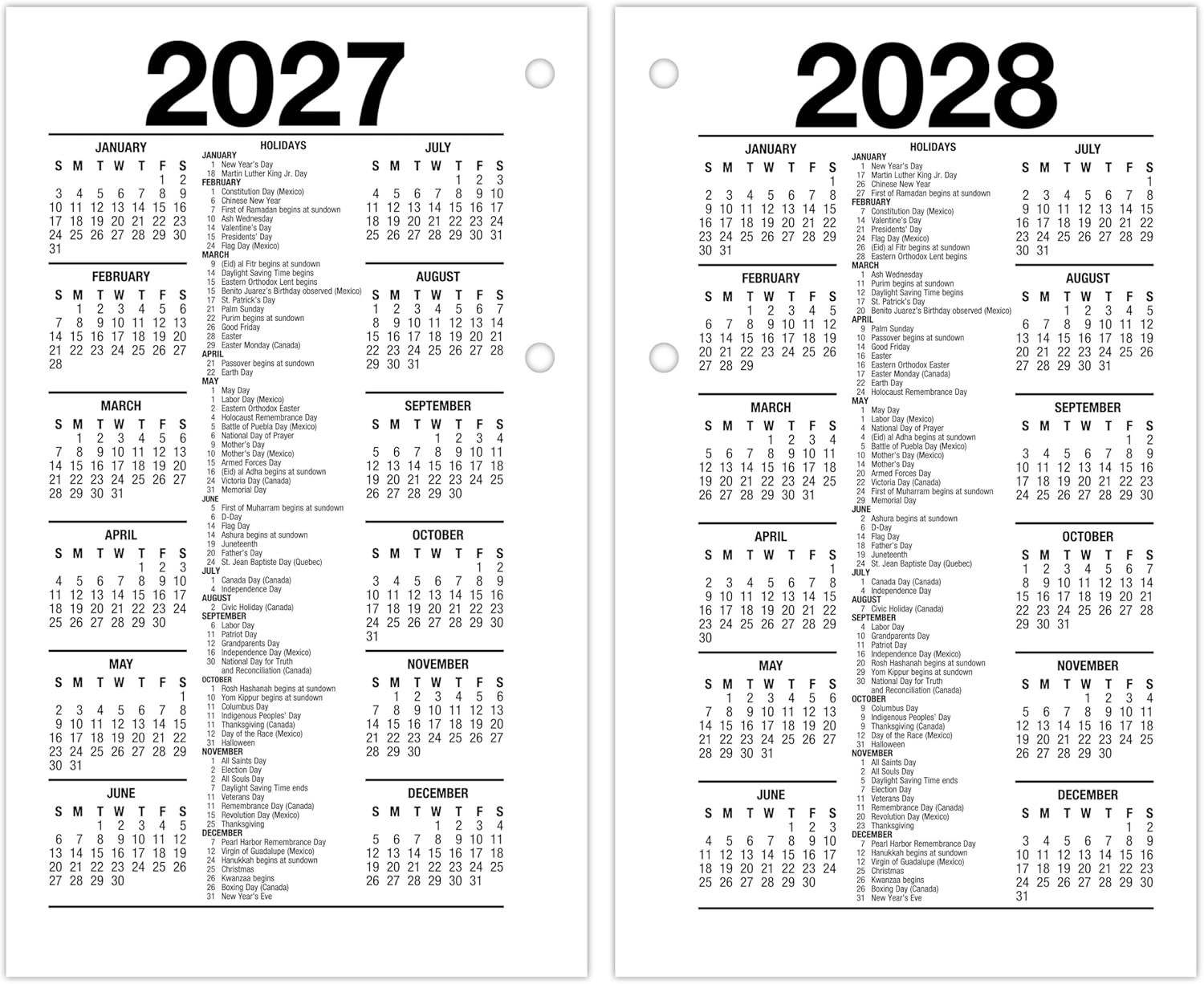 AT-A-GLANCE 2026 Desk Calendar Refill, Daily, 3.5″ x 6″, Standard, Loose-Leaf…