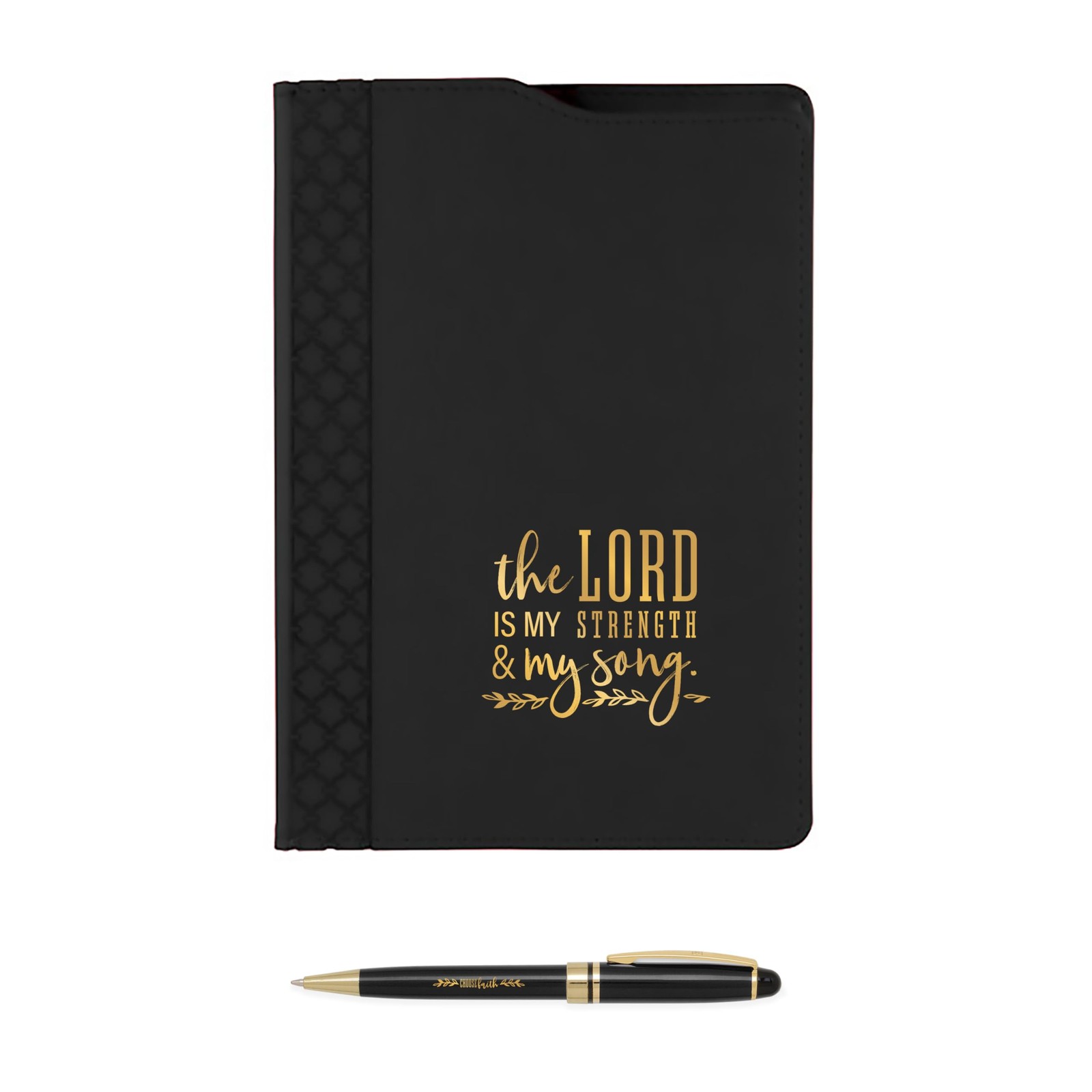 Canopy Street Black And Gold Religious Folio 5.75” x 8.75”, Black,