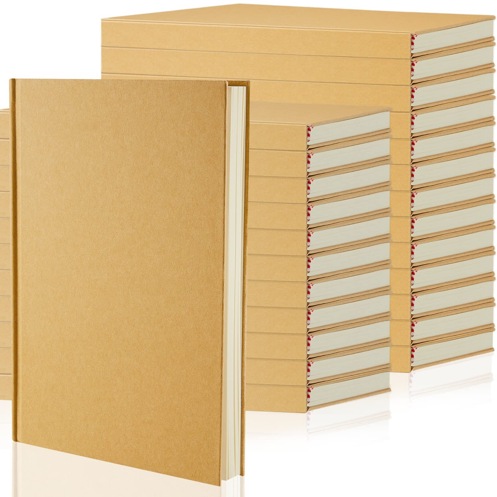 24 Pcs A5 Blank Notebooks Journals Bulk 100 Sheets/200 Pages Unlined Craft No…