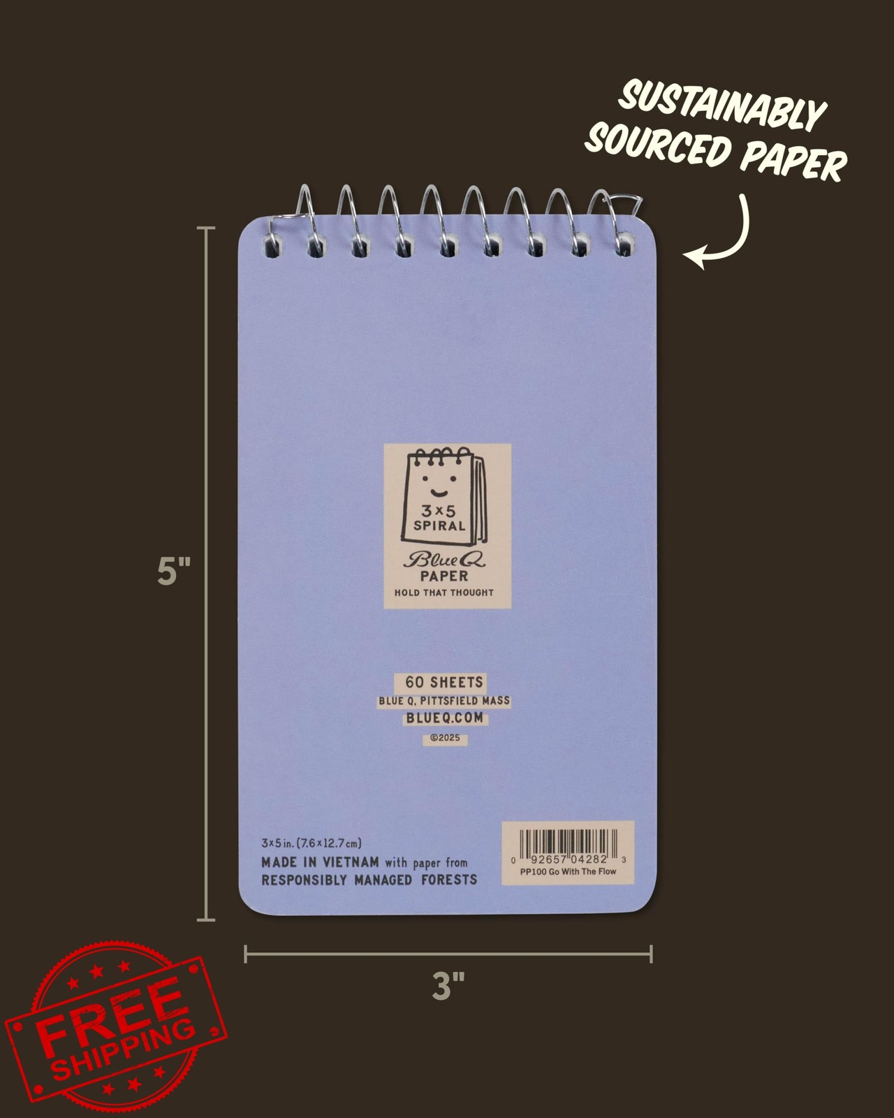 Blue Q Notebook I Love To Go With The Flow