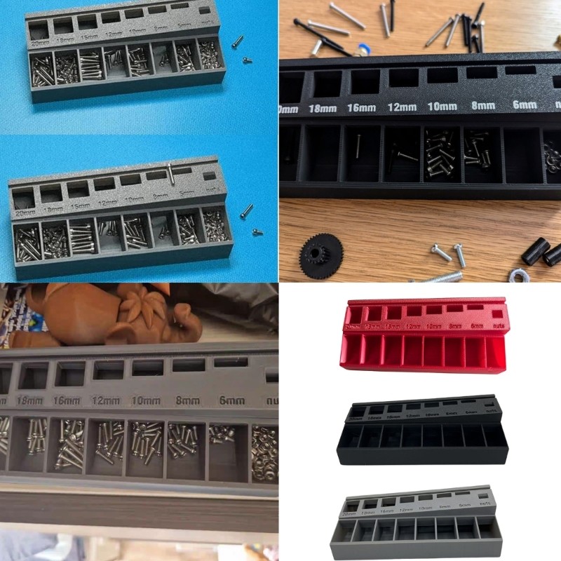 Dense Hardware Sorting Case Permanent Polyethylene Construction For Bolts Screws