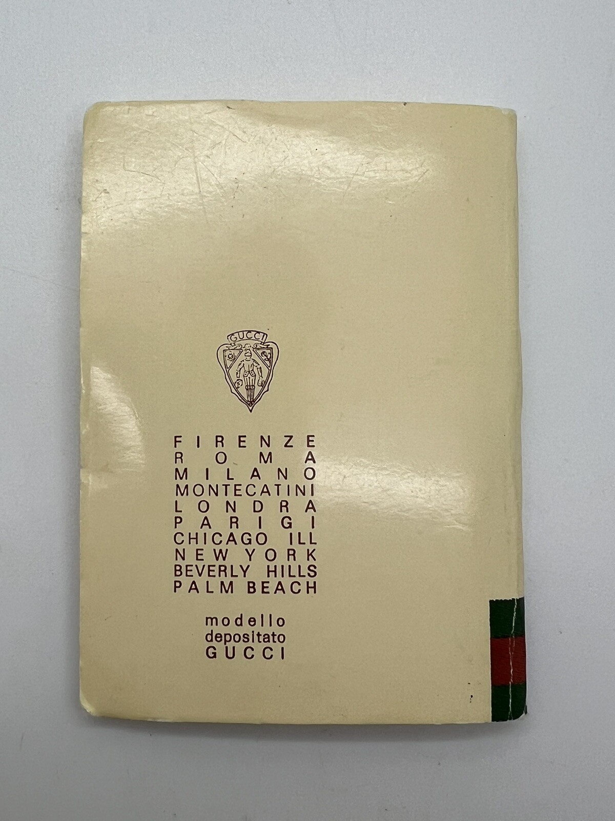 Vintage 1970-80s Unused Gucci Pocket Telephone Address Book Estate Fresh