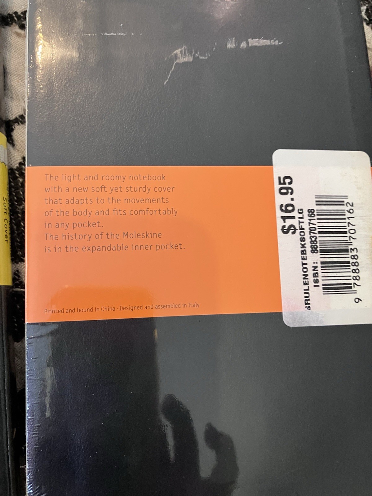 Lot of 2 Moleskin Soft Cover Large (5″ x 8.25″) Squared & Ruled Black New Sealed