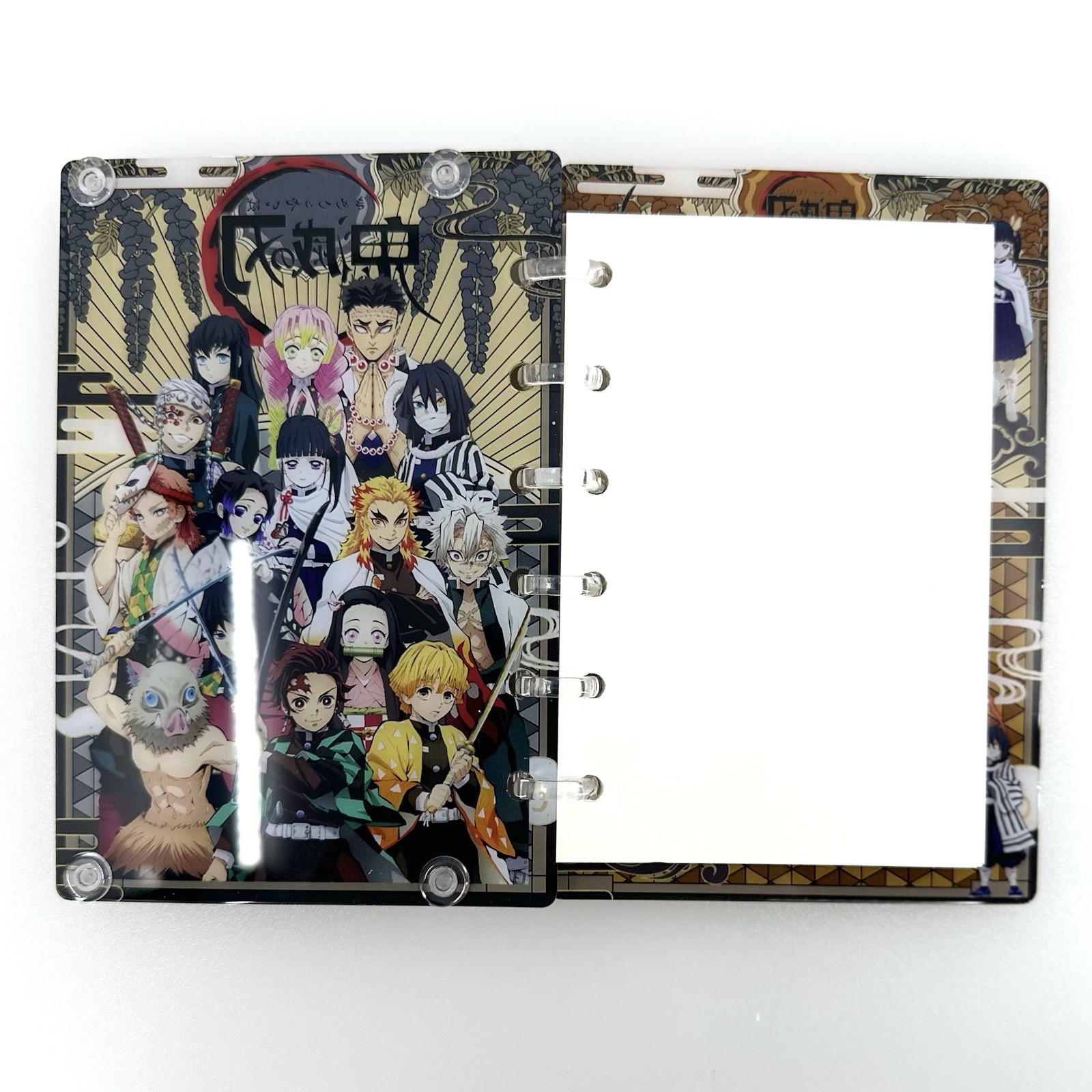 New Demon Slayer Acrylic Shaker Mini Notebook (A7 size- Small)