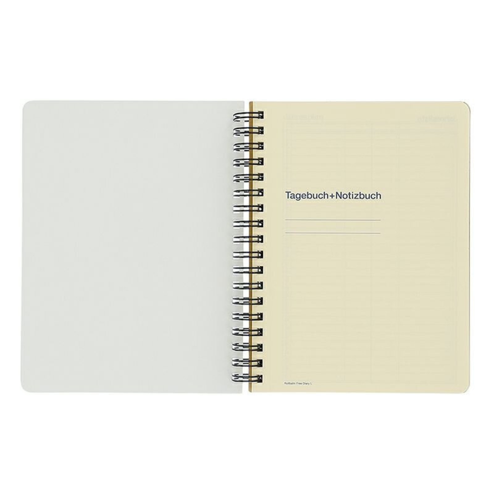 Delfonics Rollbahn Spiral Free Diary 365: 5-1/2 in. x 7 in. (Grey) *B6 notebook