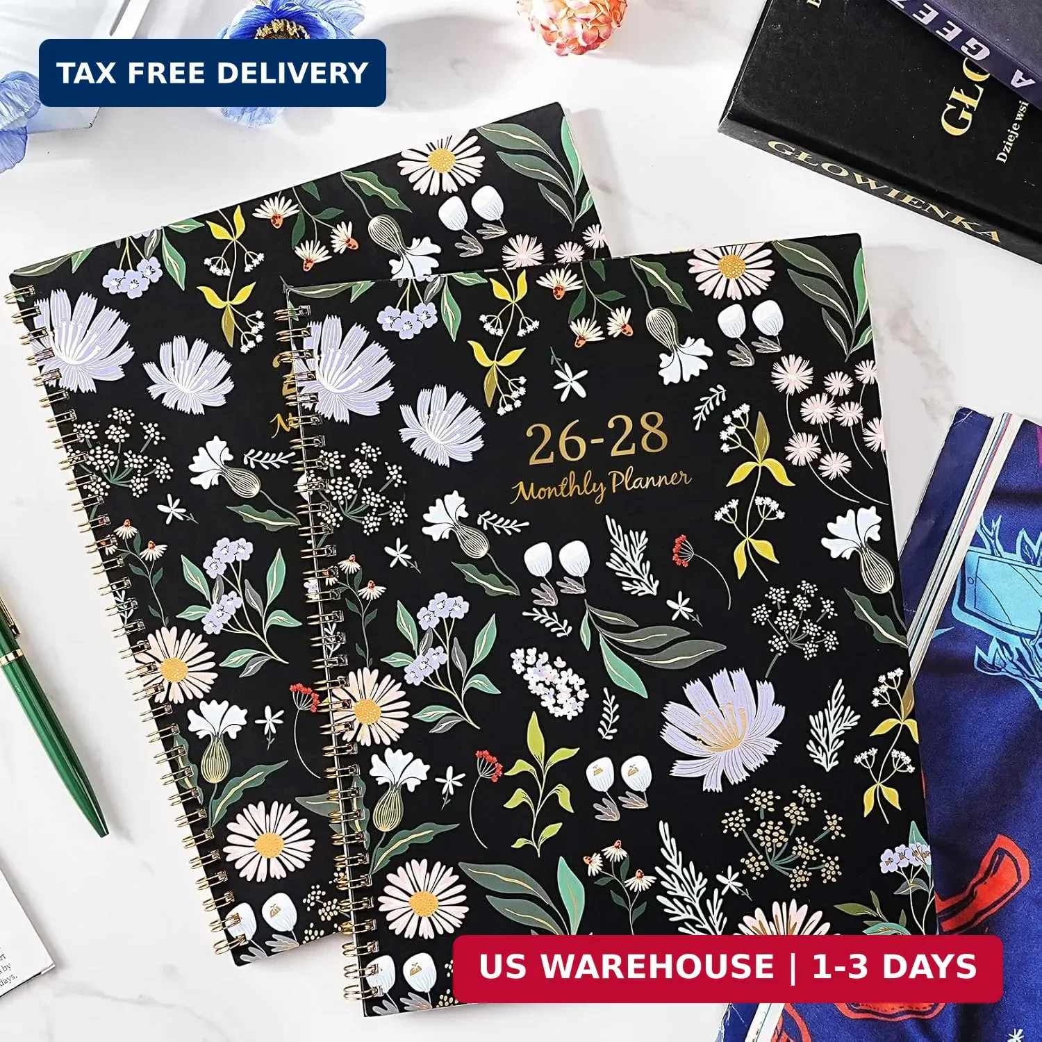 Monthly Planner 2026-2028 – 2 Year Planner 2026-2028, July 2026 – June 2028, 2 Y