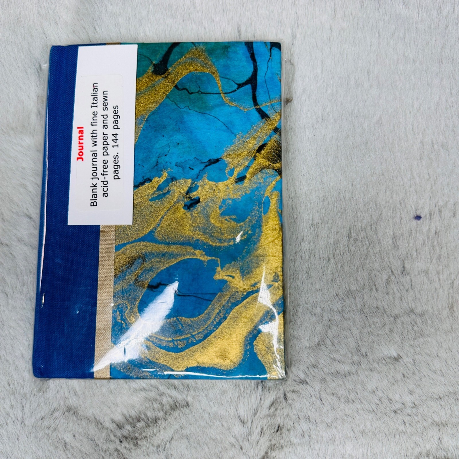 Handcrafted Journal Sandy Hook Thai Marbled Nuum Paper Cover 144 Unline Pages