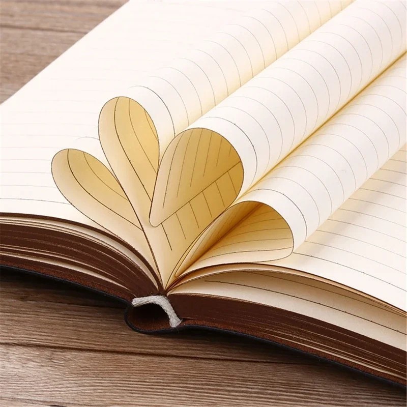 VINTAGE PORTABLE LEATHER NOTEBOOK DIARY JOURNAL 280 PAGES/JOURNALING/ SCHOOL 📝