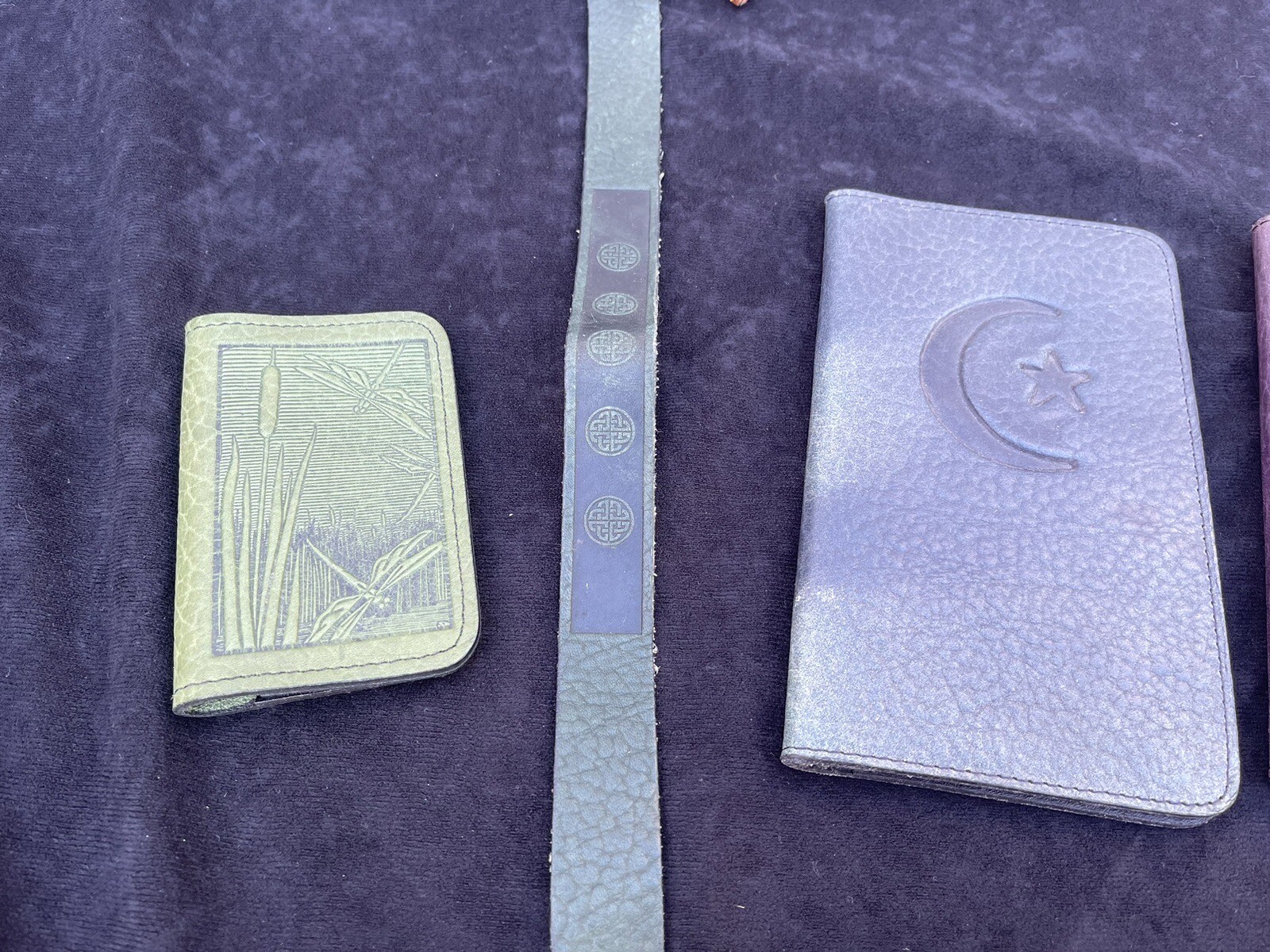 OBERON Design TOOLED Leather WALLET LOT CHECKBOOK SEE PICS