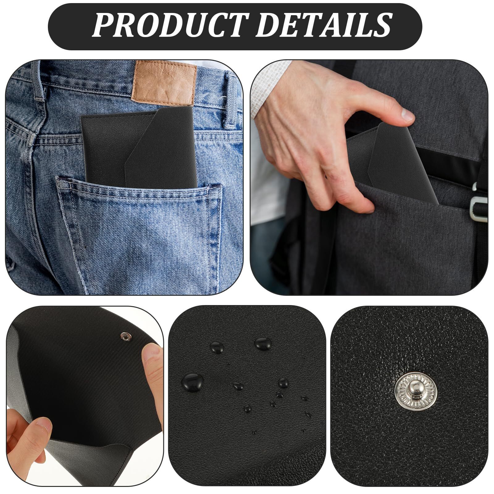 PU Leather Cash Envelope Wallet – Reusable Money Wallet & Pouch for Travel