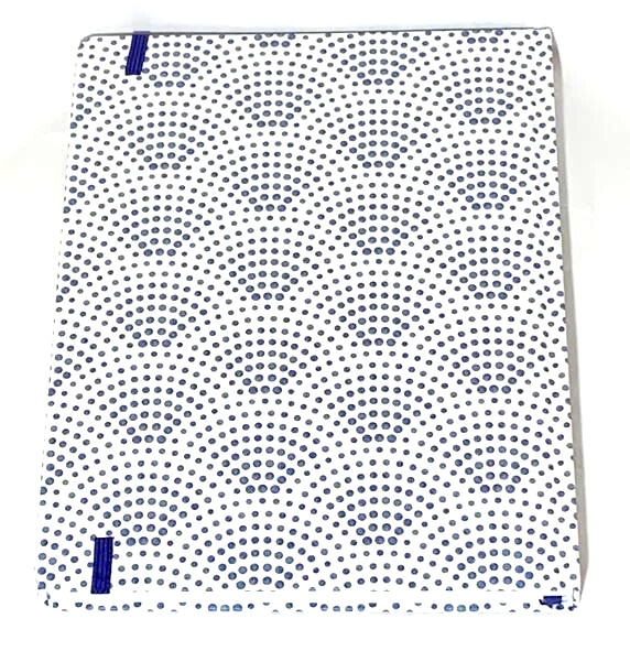 Geometric Design Journal Blue and White 192 Pages Elastic Closure 7.5 x 10 NEW