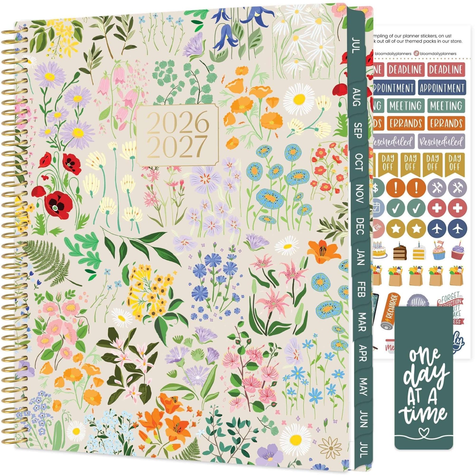 bloom daily planners 2026-2027 Planner (8.5” 8.5″ x 11″, Garden Party 2026-27