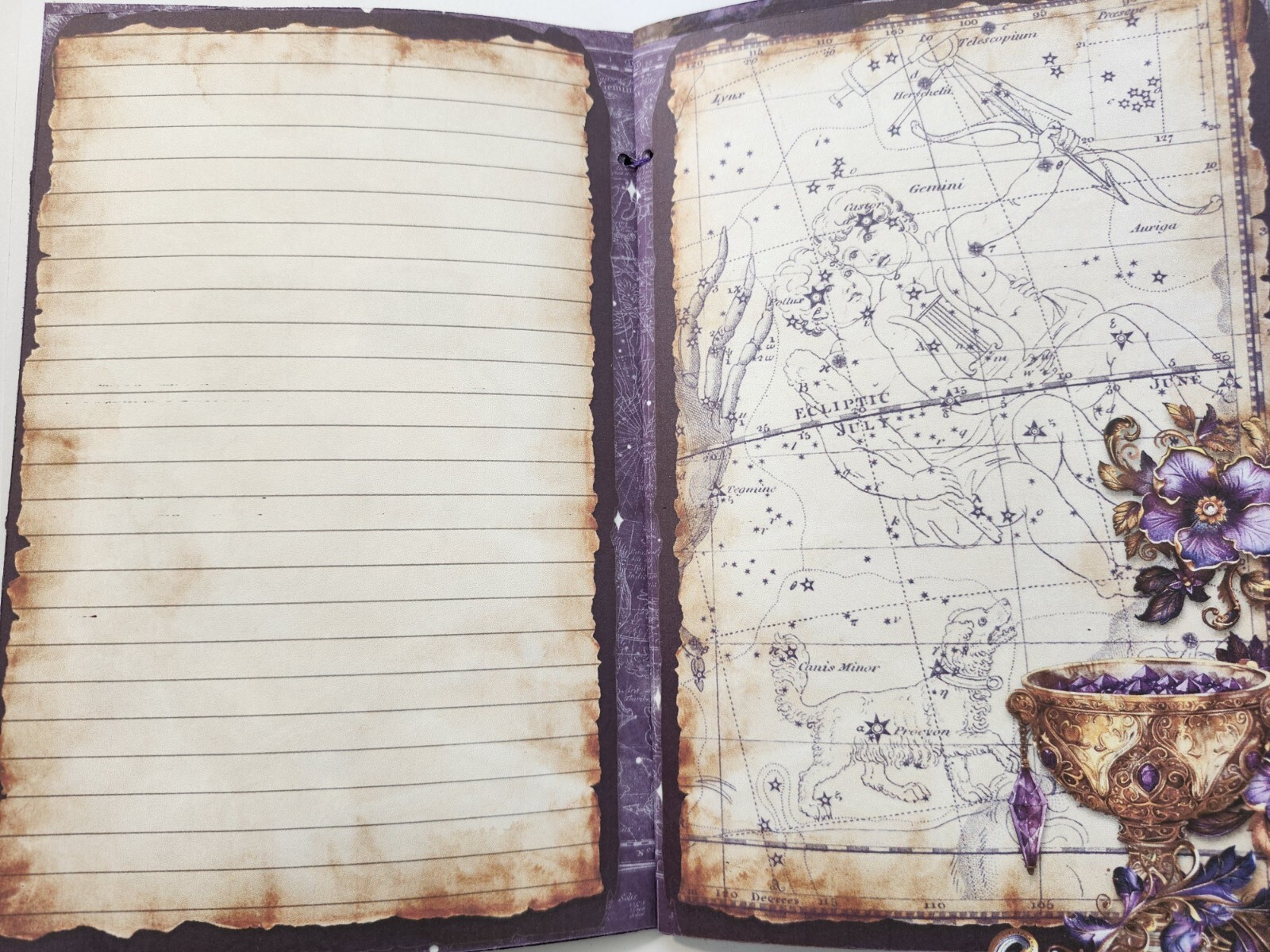 Junk Journal Booklet “MYSTIC 2” Fortune PSYCHIC HANDMADE Cards, Pockets +More!
