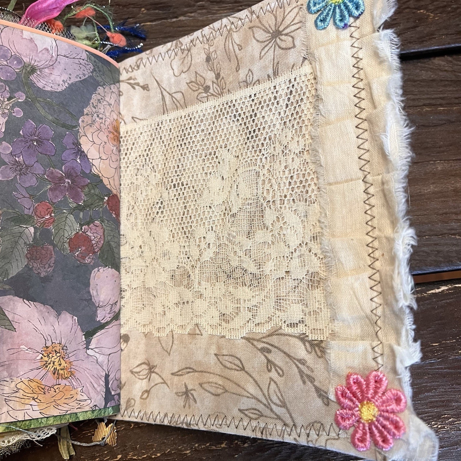 Fairy Junk Journal Grungy Floral Woodland Forest Boho Softcover 3 Signatures