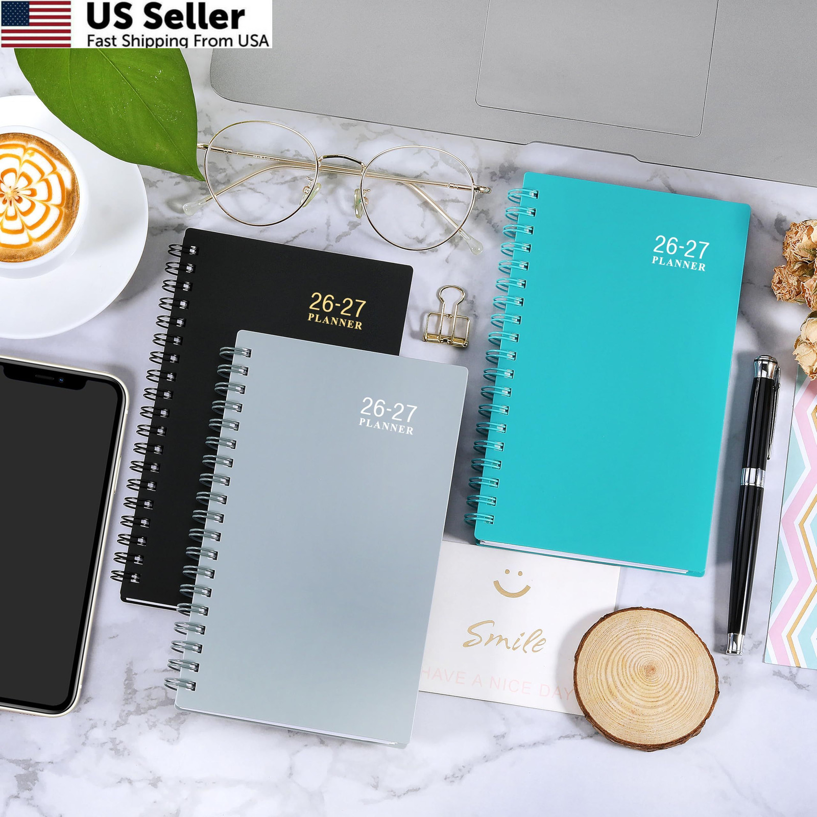 2026-2027 Pocket Calendar/Planner – 6.4 inches X 3.9 inches, Lake-green