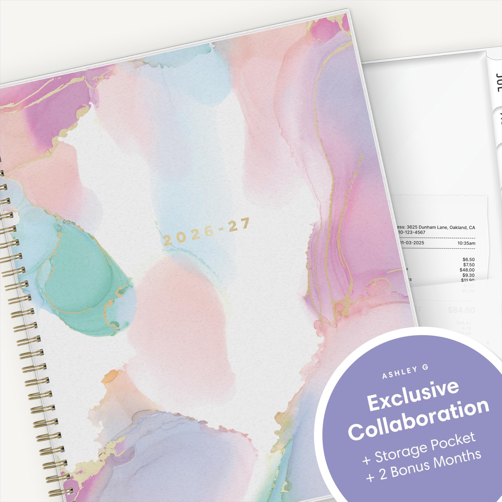 Blue Sky Ashley G 2026-2027 Weekly 8.5″ x 11″, Multi Color Smoke- 2026/2027