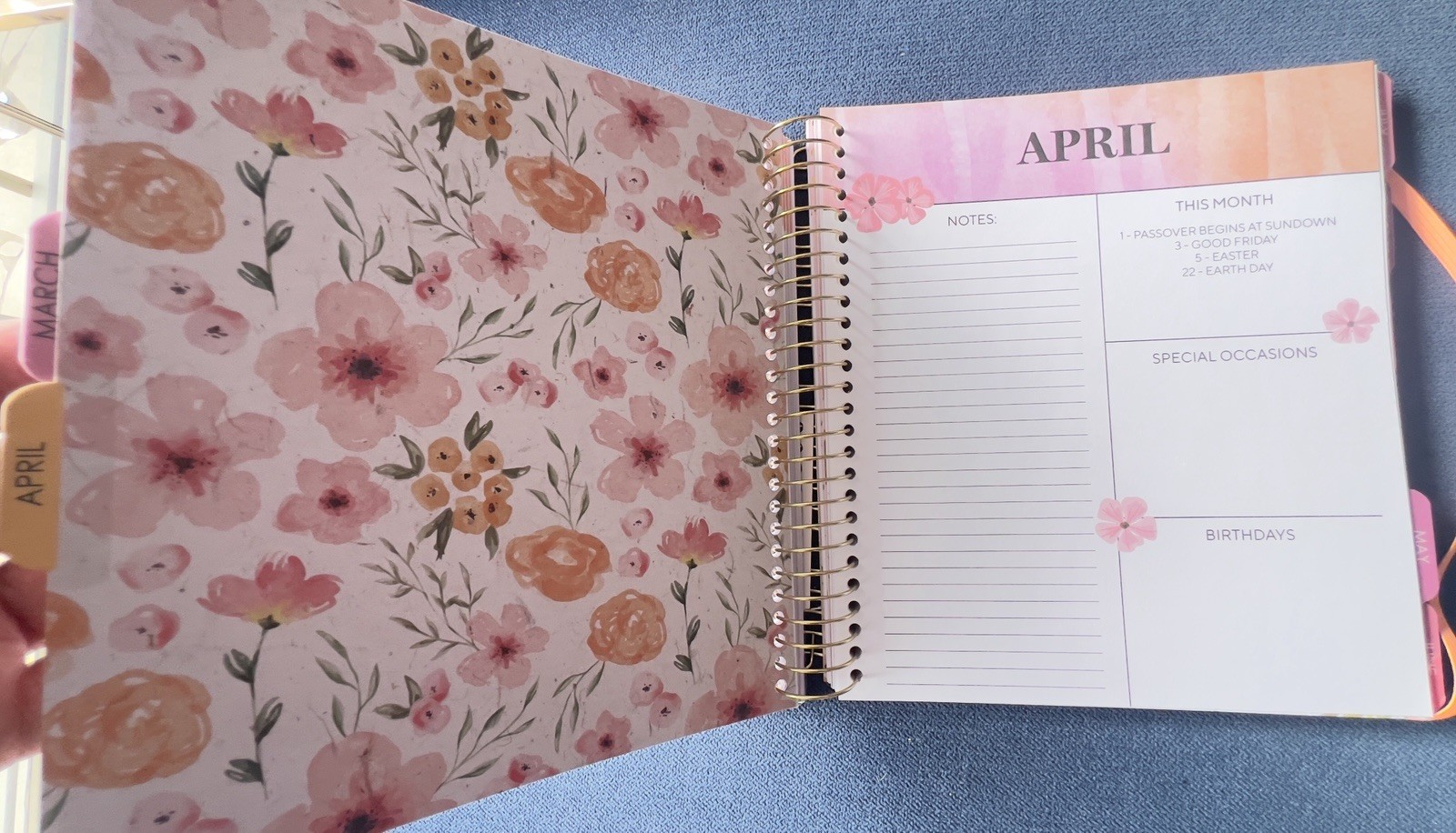 17 Month Planner ZINNIA GARDEN Aug 2025 -Dec 2026 Weekly Planning Note Page Gift
