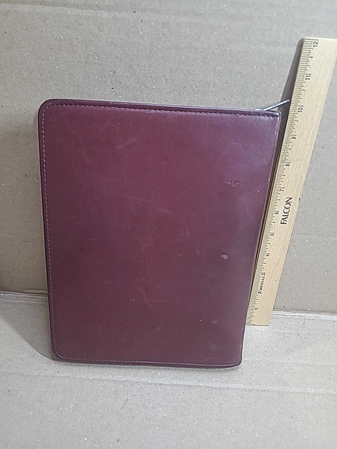 3 Ring Leather Organizer Journal Planner Vntg. 1994 Time Systems Inc. 10 In × 8
