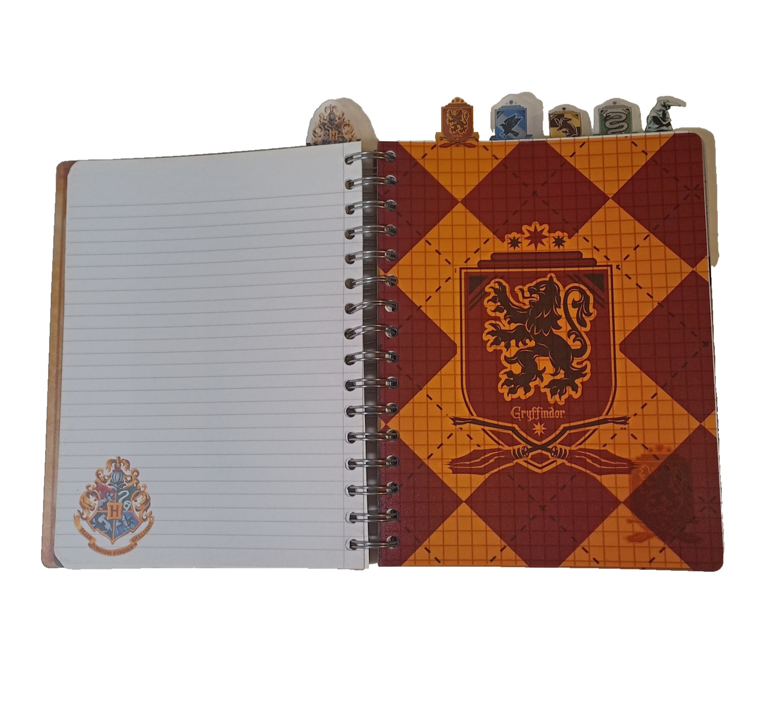 Harry Potter Hogwart Spiral Bound School Lined Graph Paper Tab Journal 6.5″x8.5″