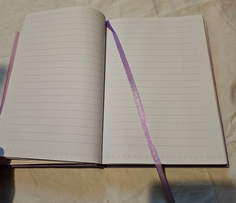 This Christian Art Gifts journal Purple lined Hardcover Ombre