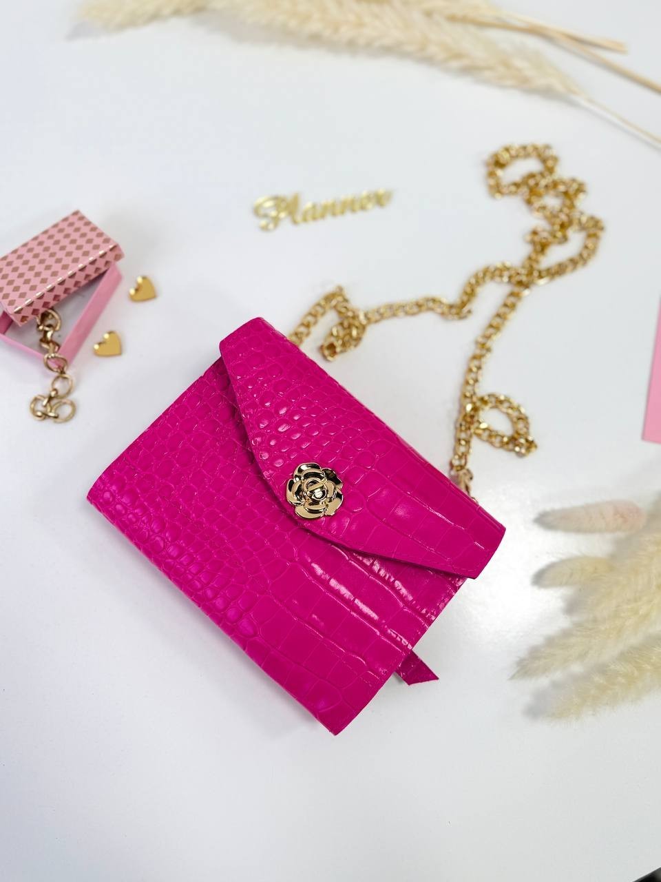 Pink A6 leather notebook cover-bag binder 6-Rings. Dated planner gift for her.