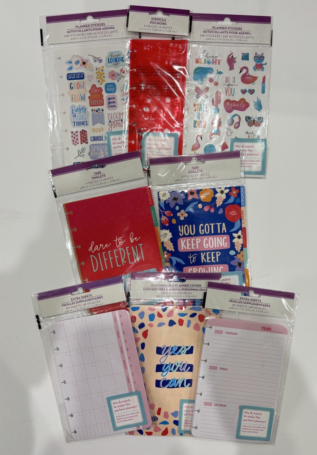 Planner Accessories Stickers And More Lot! 8 Planner Accessories Sealed NEW