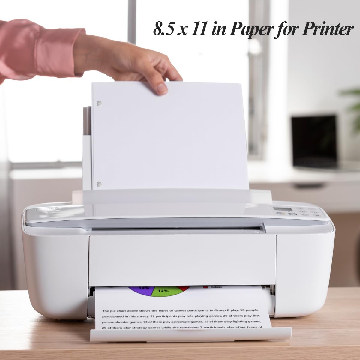 A4 Blank Filler Paper, 3-Hole Blank Paper, 100Sheets / 200Pages Loose-Leaf Pa.