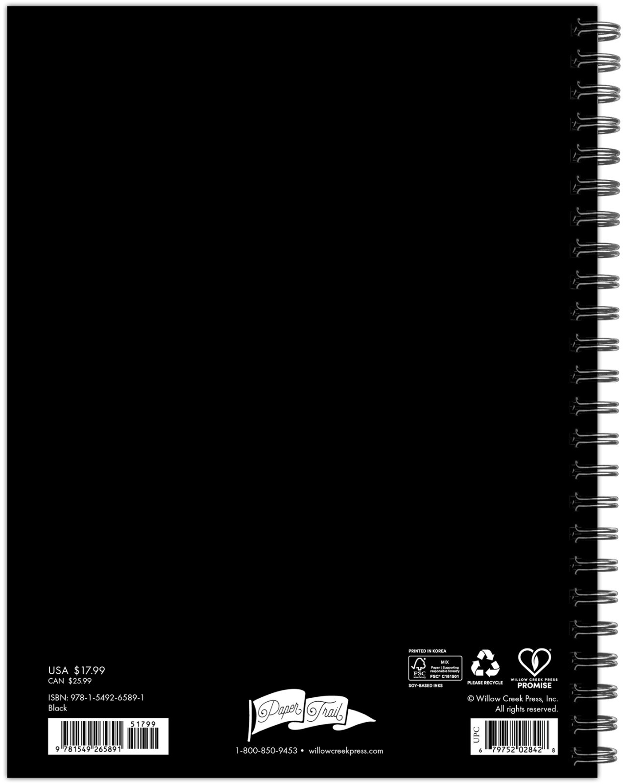 Black Academic Year July 2026 – June 2027 6.5″ x 8.5″ Weekly Planner