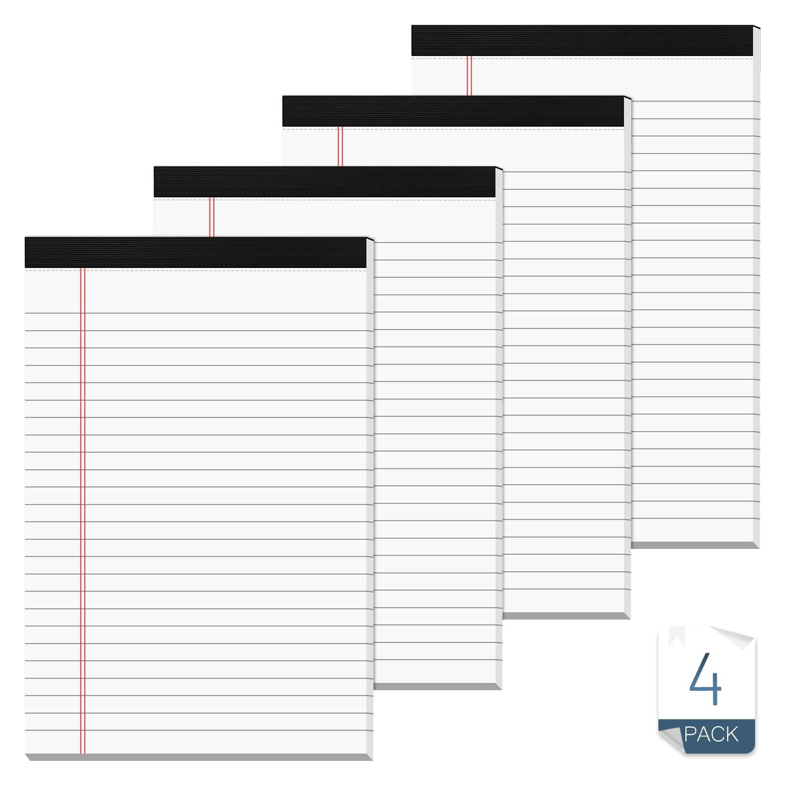 Note Pads 5×8 for Work White Legal Pads 5×8 College Ruled Legal Notepads Line…