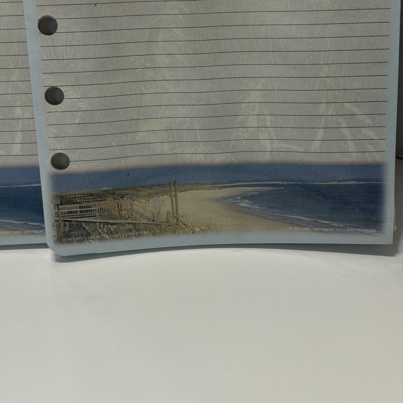 Day-Timer Note Pads COASTLINES 5.5 x 8.5 2 Pads 24 Sheets Vtg 2004 SEALED Lot 3