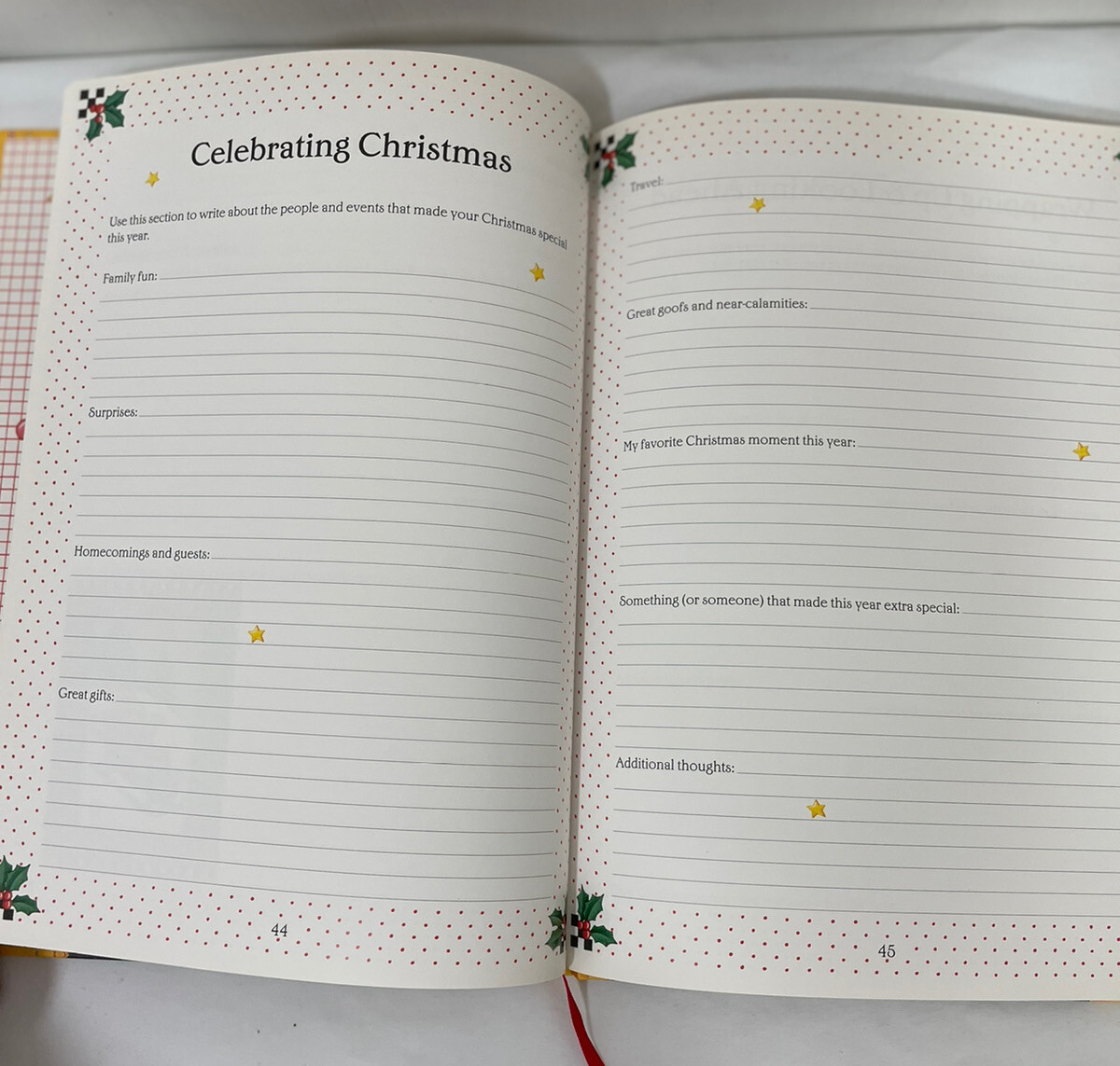 Mary Engelbright Christmas Journal Memories Book Nostalgia New Brand New