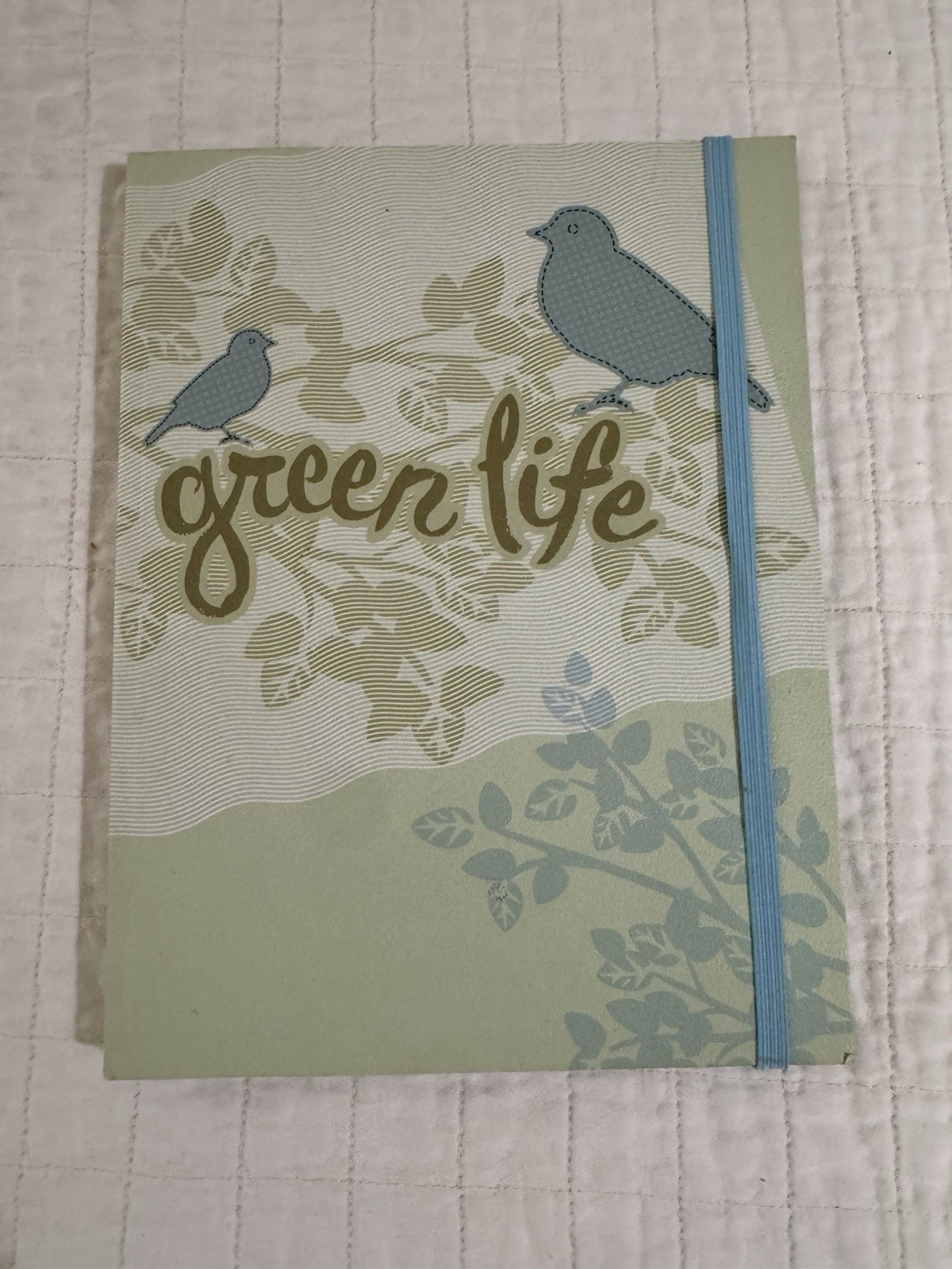 Barnes Noble Recycled Cover Journal Blue Bird Design Notebook Notepad Earth Day