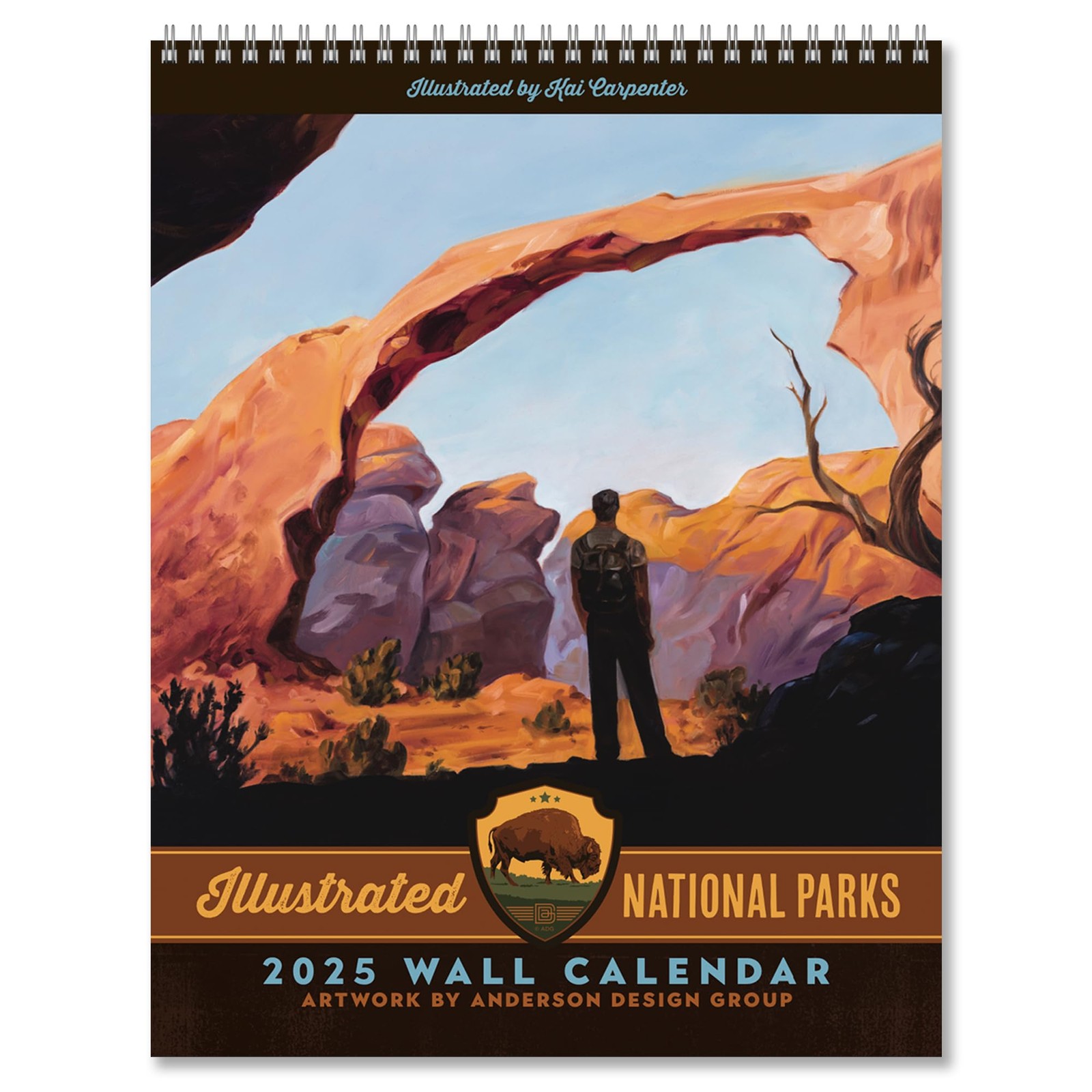 Americanflat 2025 Wall Calendar – Scenic National 10×13, Park