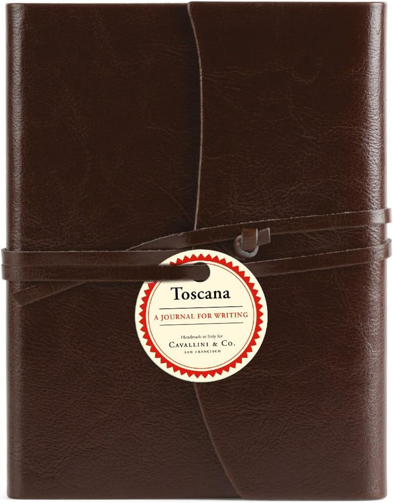 Cavallini Toscana Journals Brown 5 X 7, Hardbound Leather