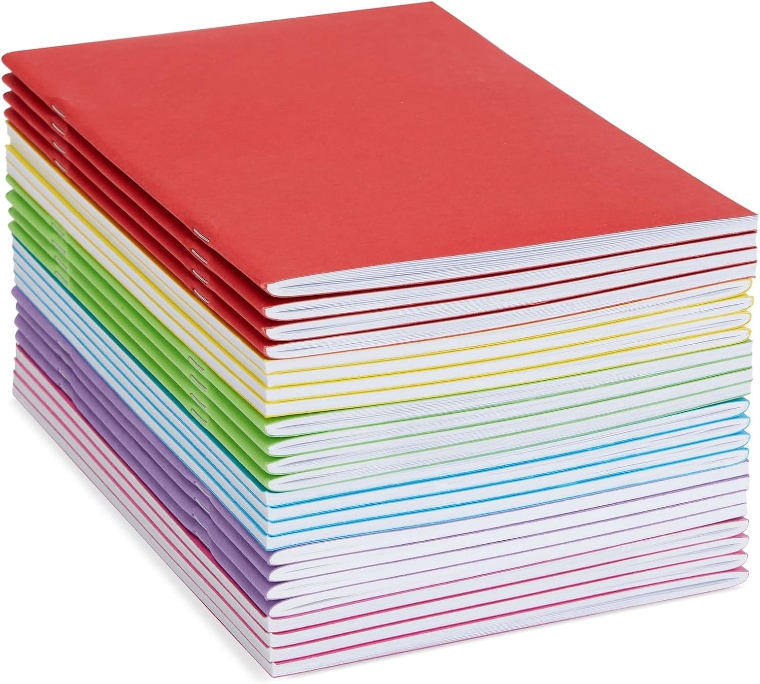 24 Pack Unlined Notebook for Student, Blank Books for Kids to Write (5.5 x 8.5)