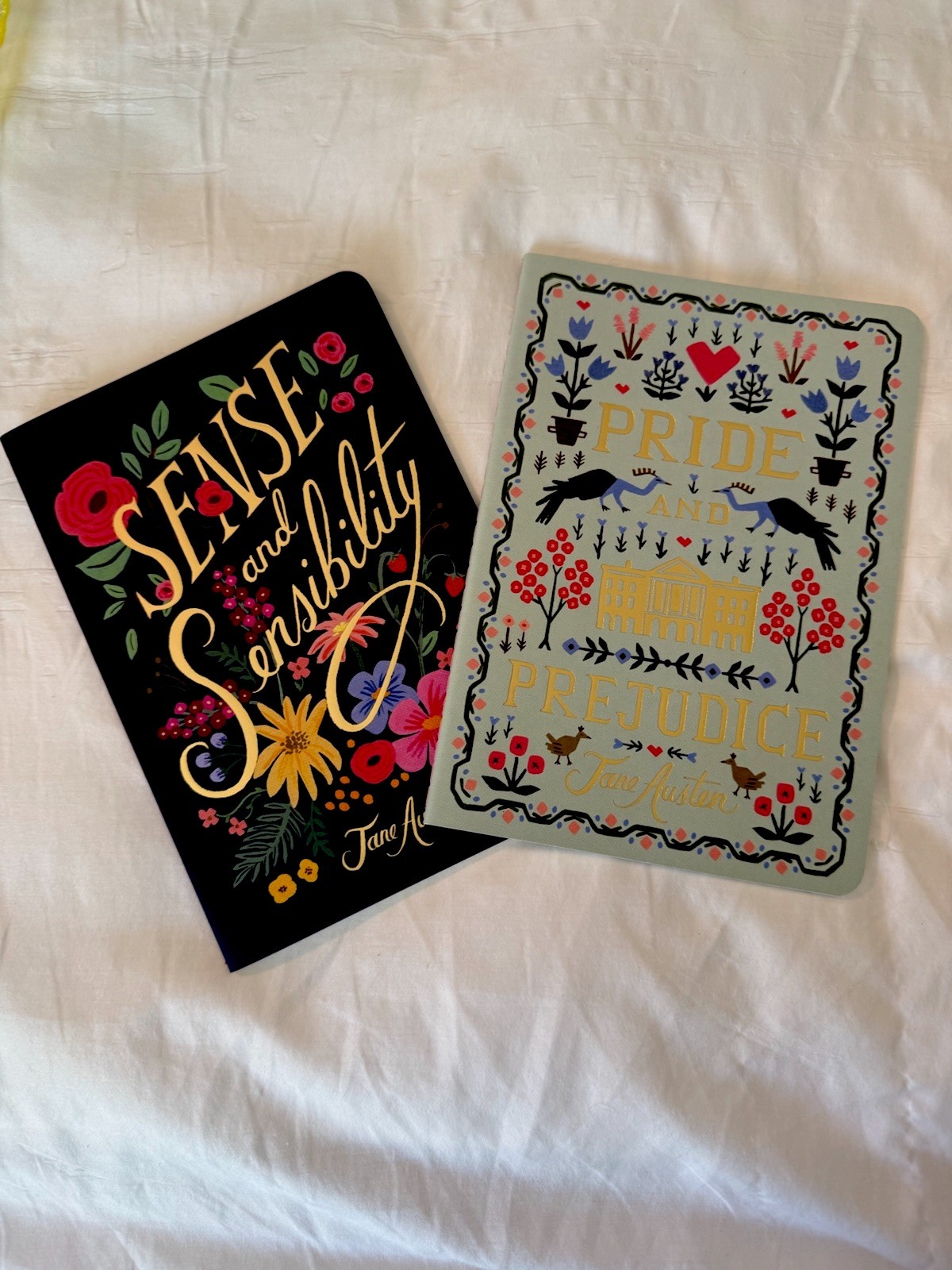 Rifle paper Co. Jane Austen notebooks Pride And Prejudice, Sense And Sensibikity