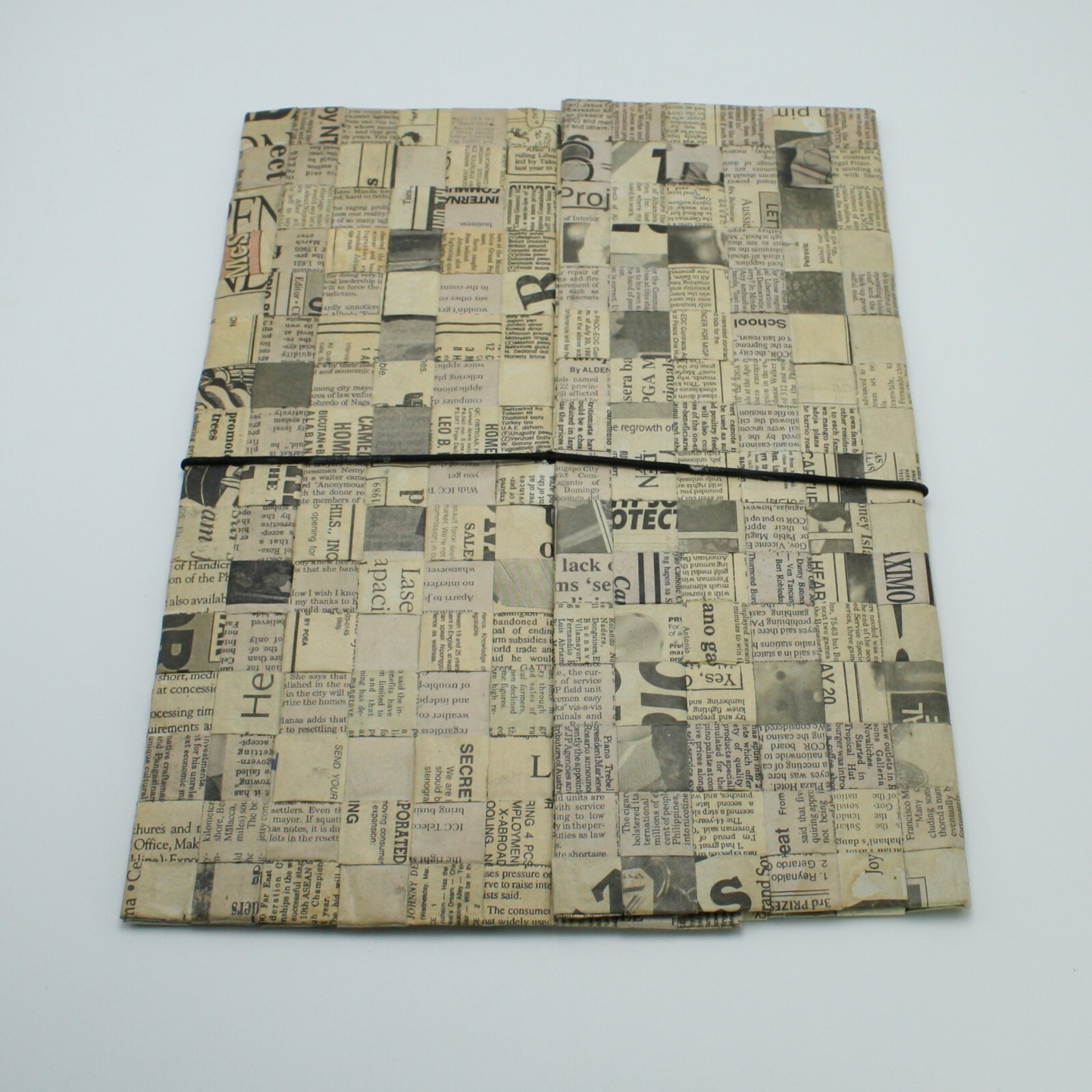 Woven Paper Folder Recycled Newspaper by Natura