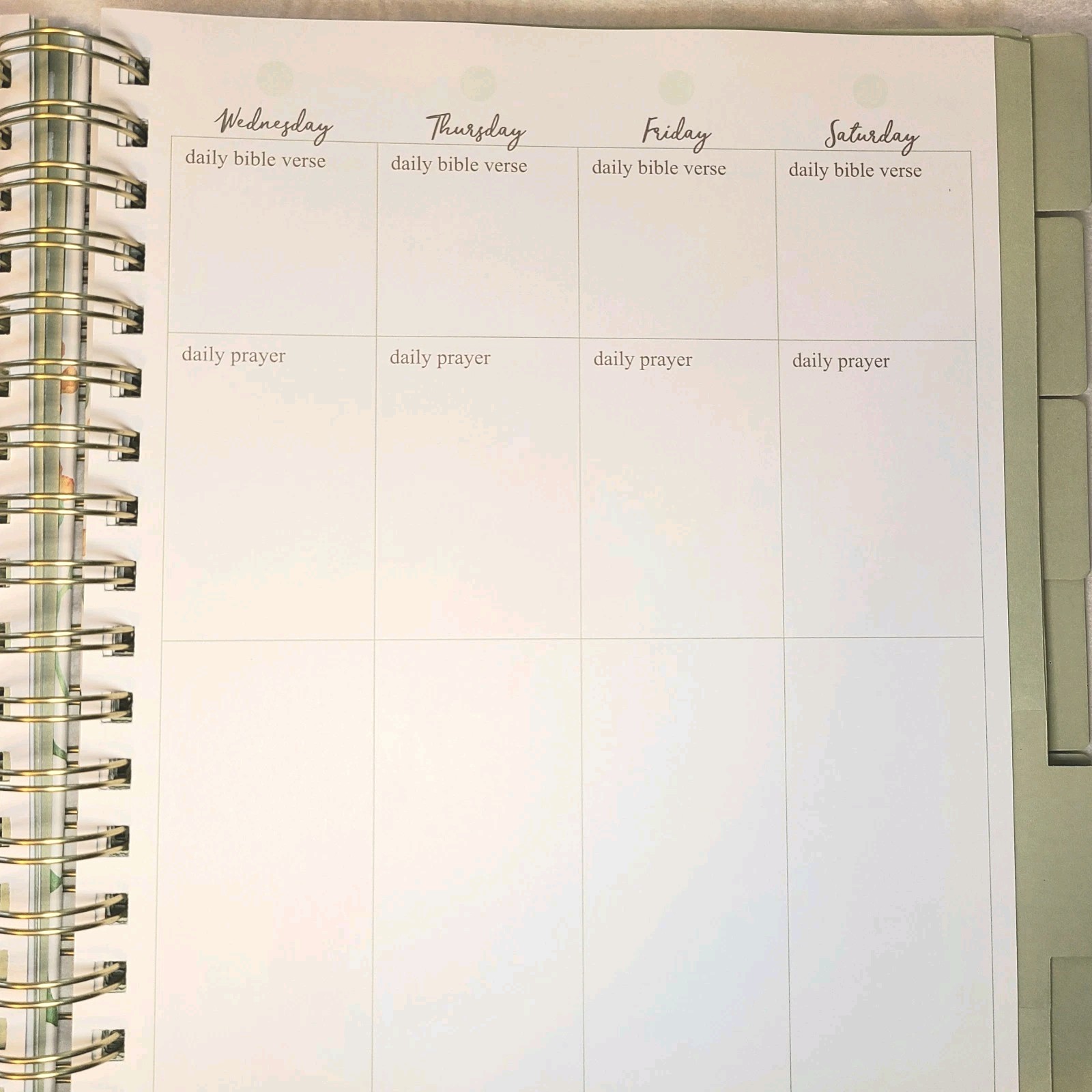12 Month Undated Religious Planner