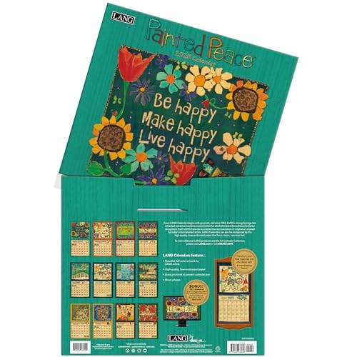 LANG Painted Peace 2025 Wall Calendar (25991002002) Multi
