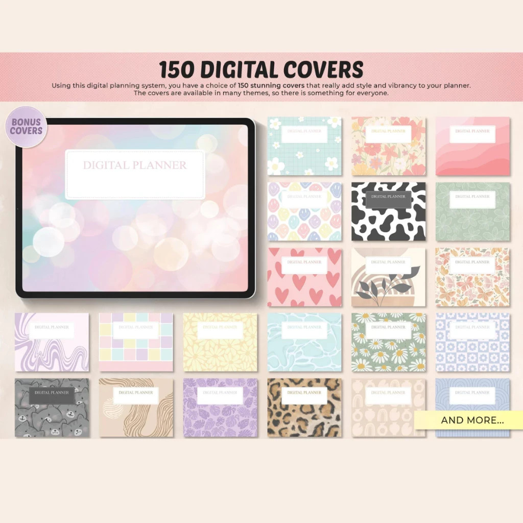 🔥FAST🔥 All In One Digital Planner 2026 and Undated | Daily Weekly Monthly Plan