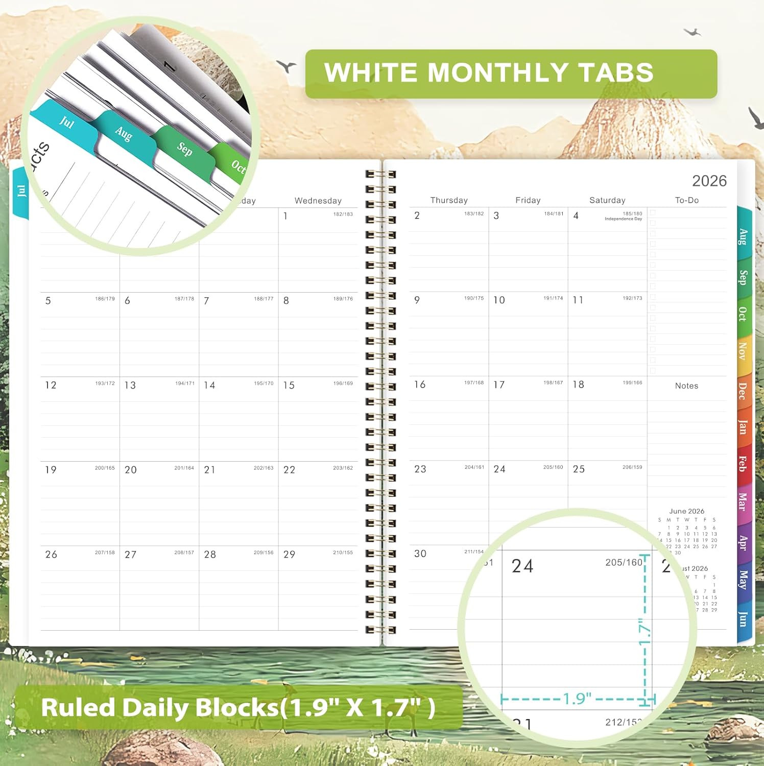 Planner 2026-2027 – Academic Planner 2026-2027 Weekly and Monthly, July 2026 – J