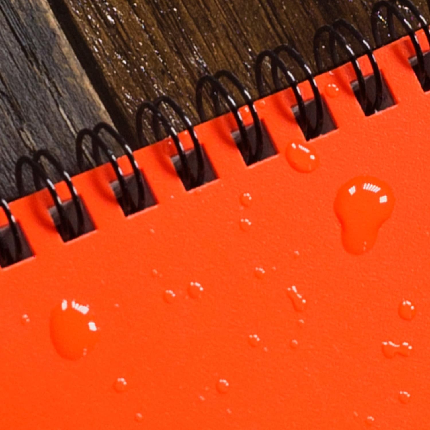 Compact Waterproof Notebook 4.625 Inch x 7 Inch Orange Polydura Cover 3 Count