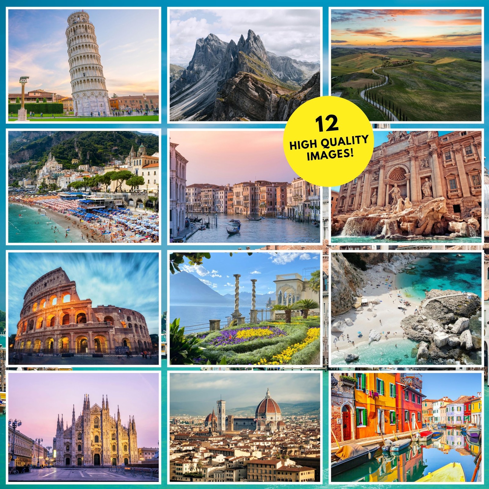 Italy 2026 Wall Calendar | Scenic Italian | Stunning Multicolor