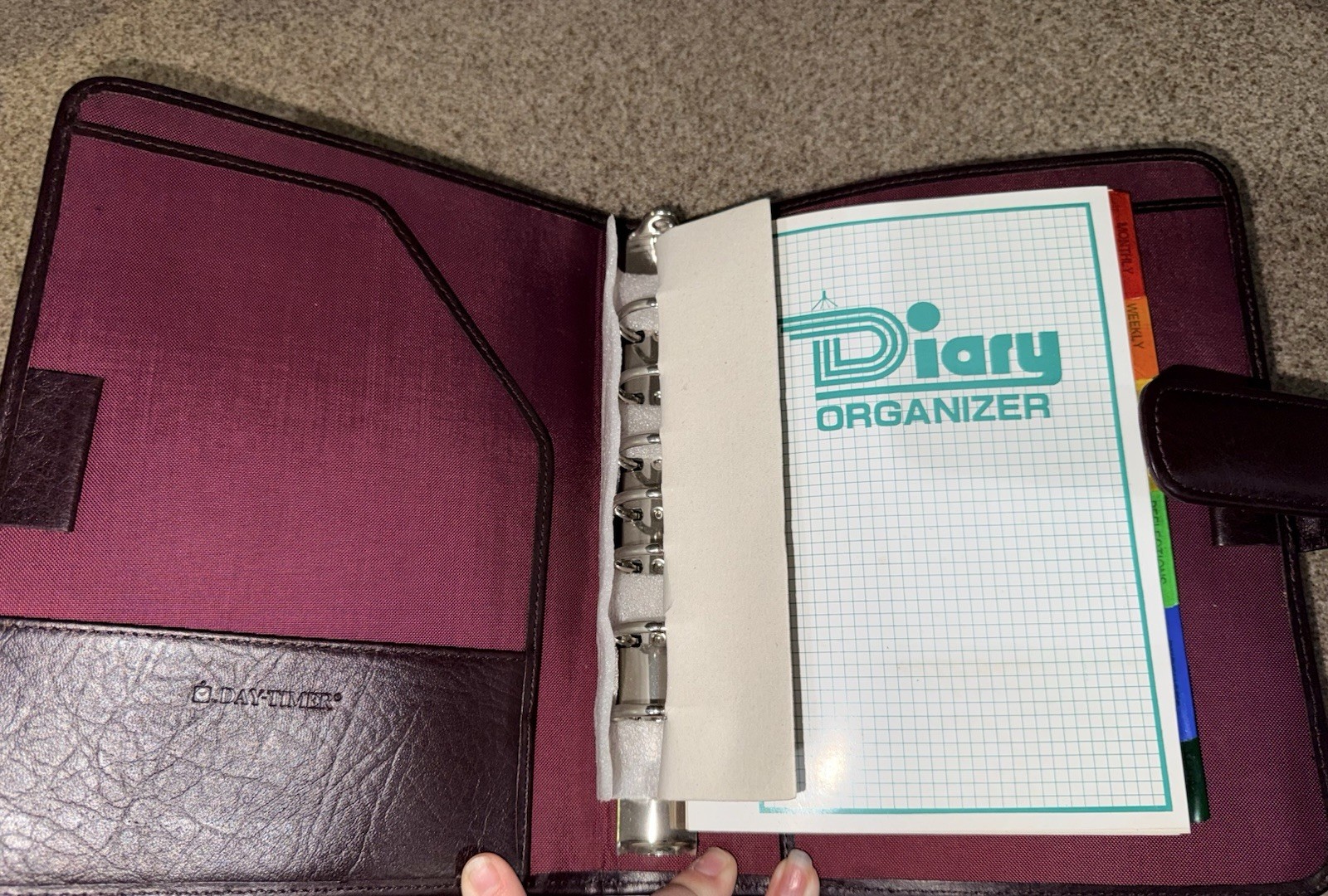 Vintage Daily Organizer | Library Design | Brown Leather