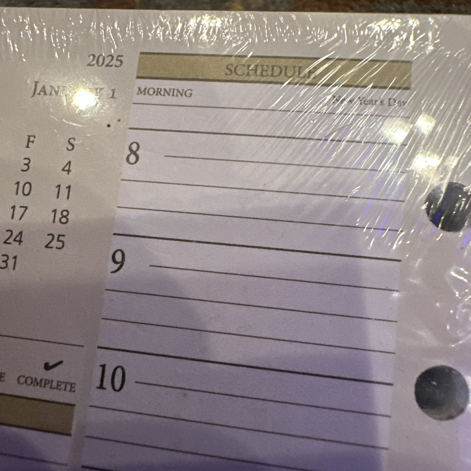 2025 Daily Planner My Day Refill AT-A-GLANCE Size 3 White Tabs 471-225