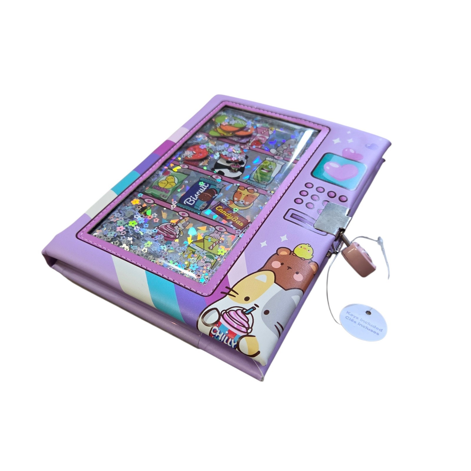 Claire’s Vending Machine Purple Journal Diary Lock & Key New Lockable